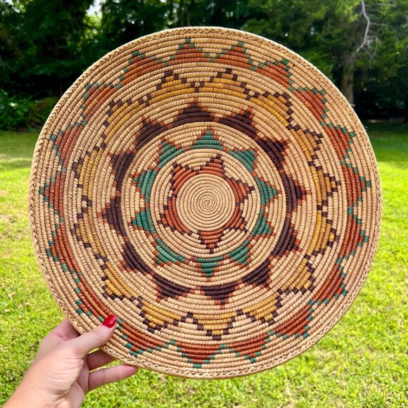 Other - Native American Coiled Basket Wall Decor